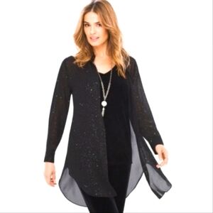 CHICOS Sparkle Shirt